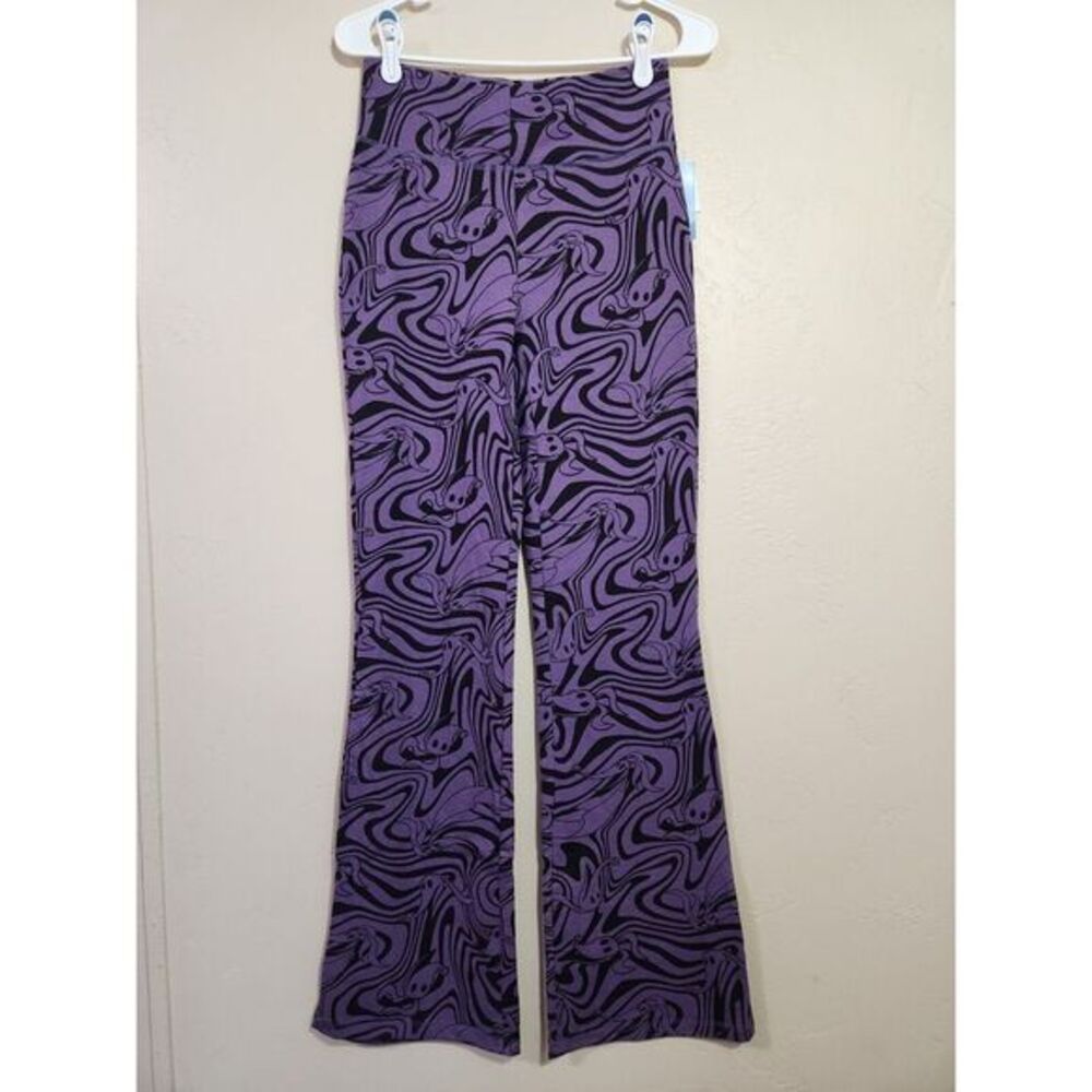 Disney The Nightmare Before Christmas Zero Stretch Flare Pants Purple Size Small